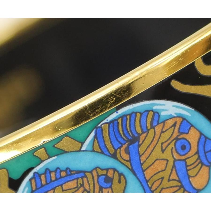 HERMES（エルメス） エマイユGM 七宝焼き バングル ブルー系 【中古