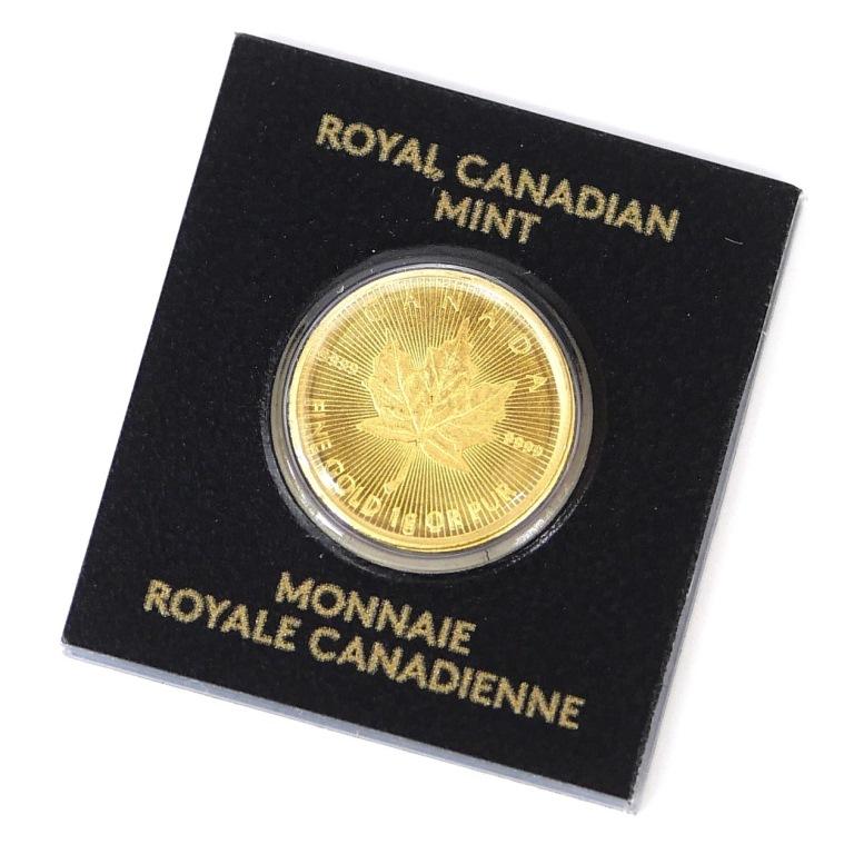 新品】純金 K24 メイプル金貨 2025年 1g メイプルリーフ金貨 メープル