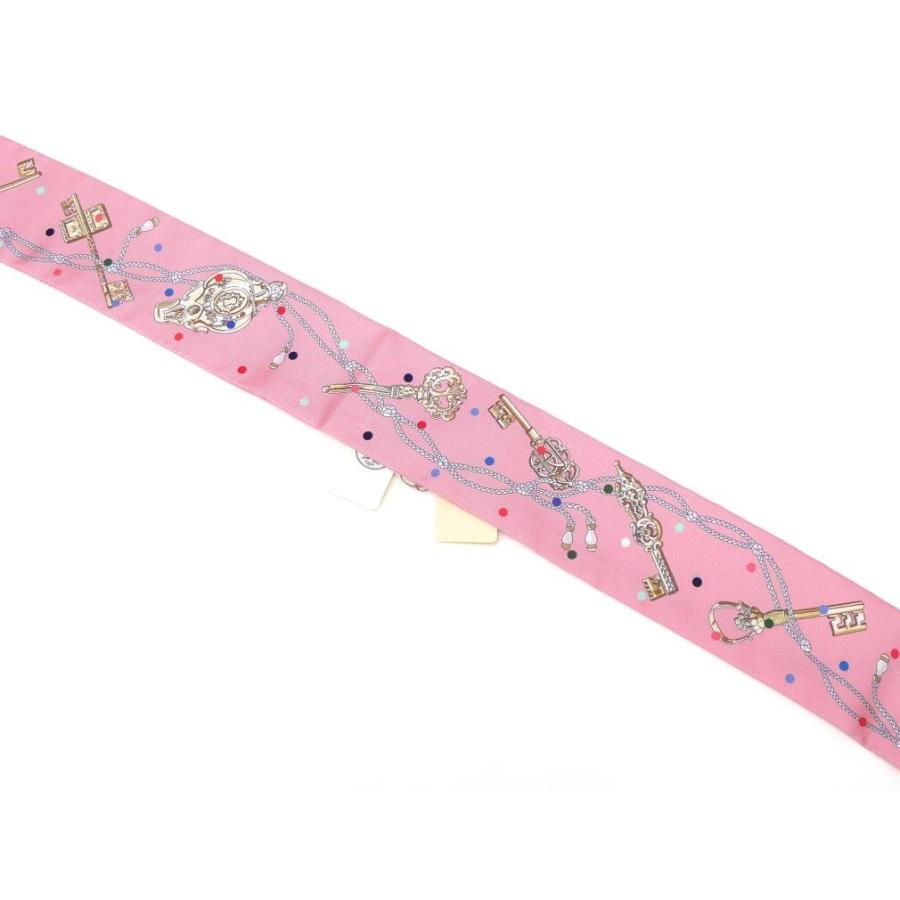 【極美品】エルメス ツイリー LES CLES A POIS レ クレア ポア HERMES（エルメス） スカーフ ツイリー Les Cles a Pois レ クレア