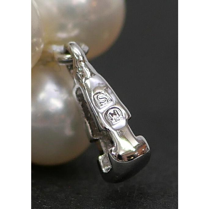 MIKIMOTO（ミキモト） パール ブローチ リボン チャーム 真珠/シルバー