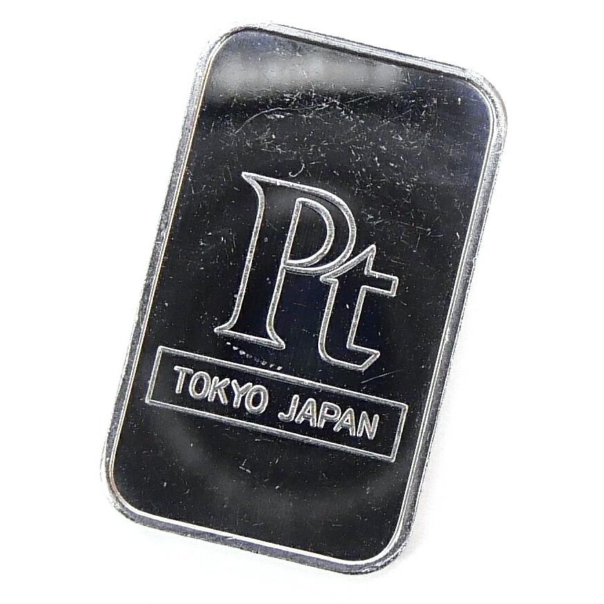 田中貴金属 純プラチナ インゴット プラチナバー ingot 10g 【中古