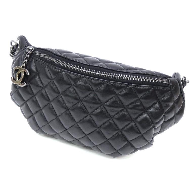 【美品】シャネル　ボディーバッグ　ウエストポーチ　　マトラッセ トート 美品】シャネル ボディーバッグ ウエストポーチ マトラッセ トート