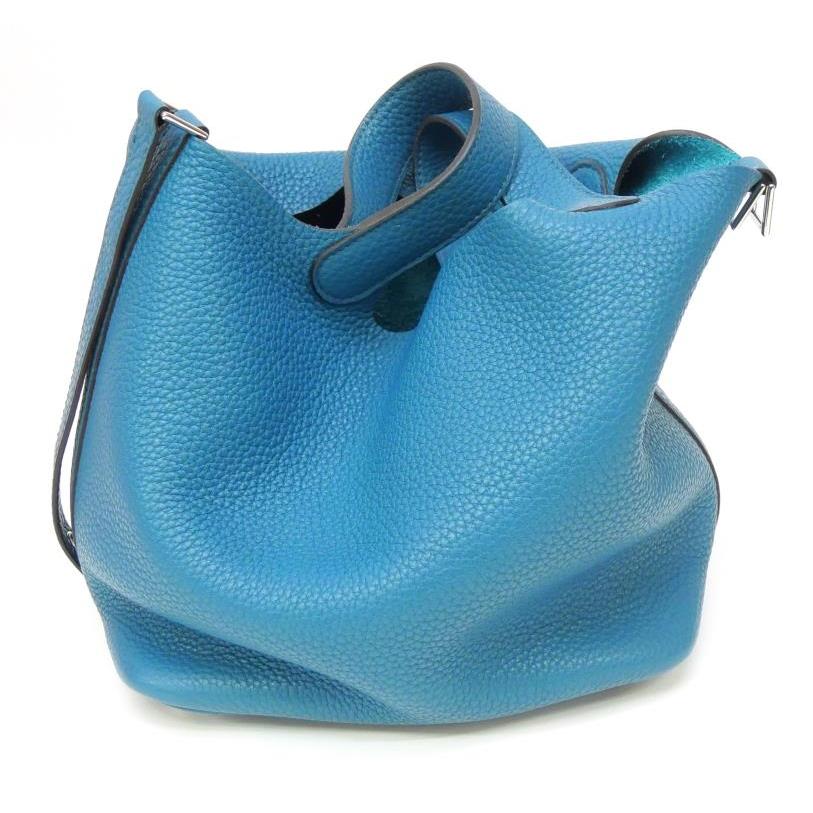 HERMES（エルメス） ピコタンロックPM SV金具 □Q刻印 ブルー