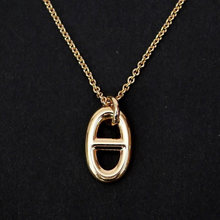 HERMES（エルメス） ペンダントネックレス ファランドール /ピンク