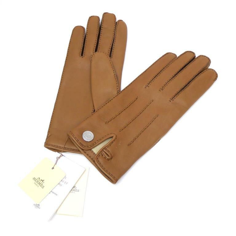 HERMES（エルメス） 手袋 セリエ レザーグローブ フォーヴ ラム(69852