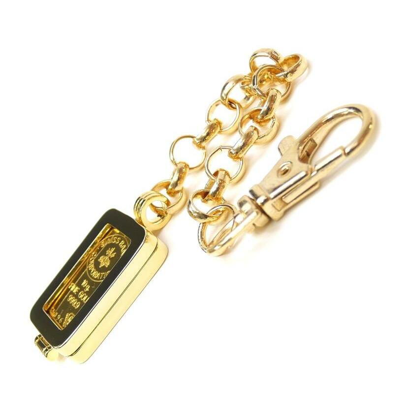 スイスバンク SWISS BANK 純金インゴット 10g バッグチャーム ゴールド