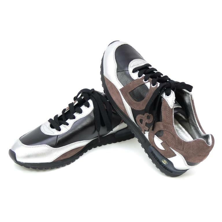 DOLCE&GABBANA（ドルチェ & ガッバーナ） スニーカー ロゴ 黒×茶