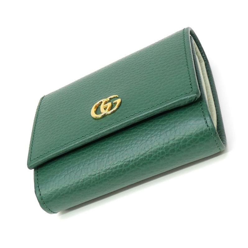 GUCCI GGパターン 二つ折り財布 緑 772738_CAO2G_3146_001_080_0000