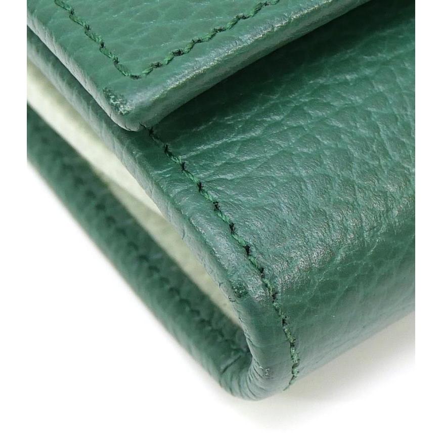 GUCCI グッチシマ 折りたたみ財布 グリーン 緑 金具 GUCCI グッチシマ 折りたたみ財布 グリーン 緑 金具 GUCCI（グッチ