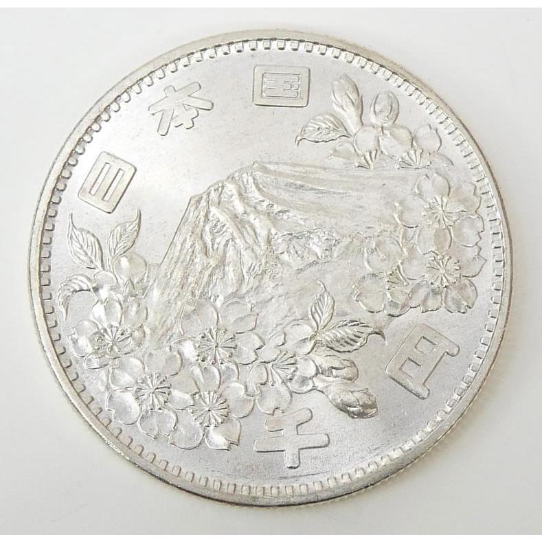 昭和39年 東京オリンピック 1000円銀貨 TOKYO 並品 記念貨幣 記念硬貨