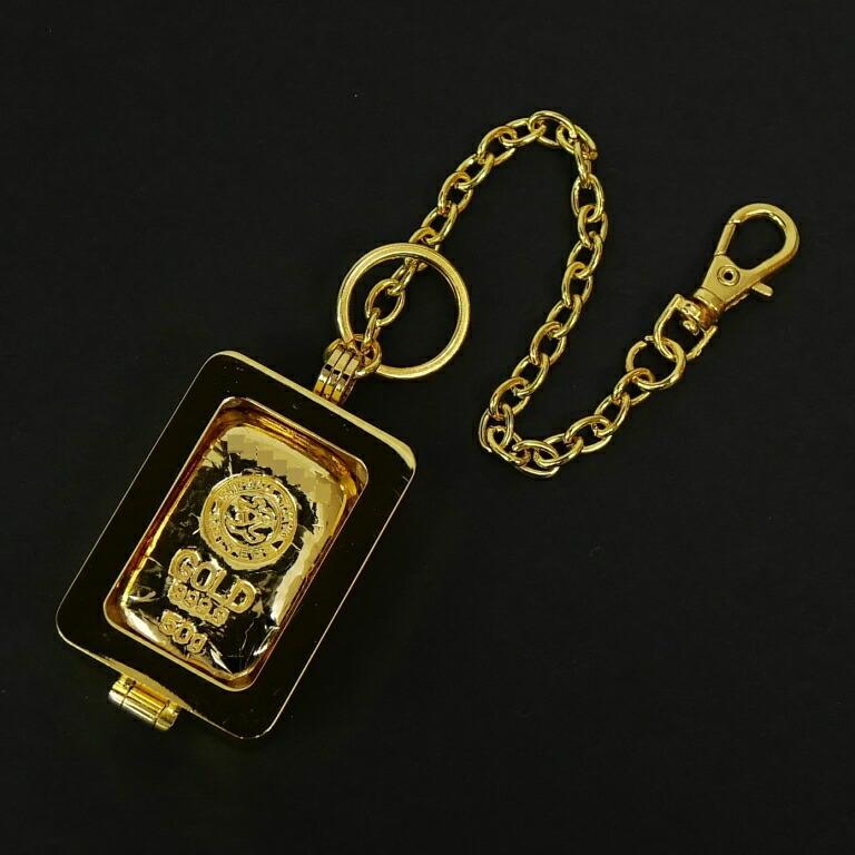 新品】石福金属興業 純金インゴット 50g 選べるキーチェーン
