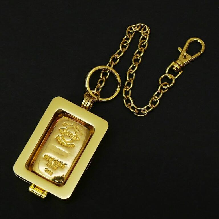 新品】中外鉱業 純金インゴット 50g 選べるキーチェーン/キーホルダー