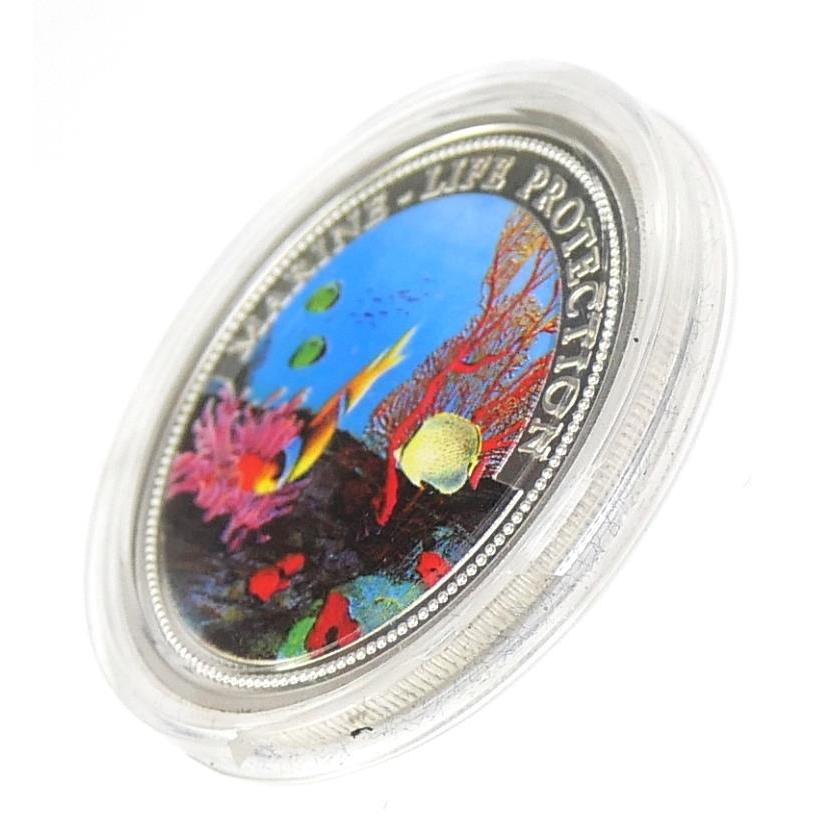 パラオ 海洋生物保護 5ドルカラー銀貨 1994年 シルバーコイン(69946