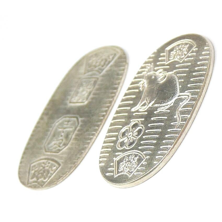 徳力本店 純銀小判 2枚セット /シルバー 約10g 【中古】(69980