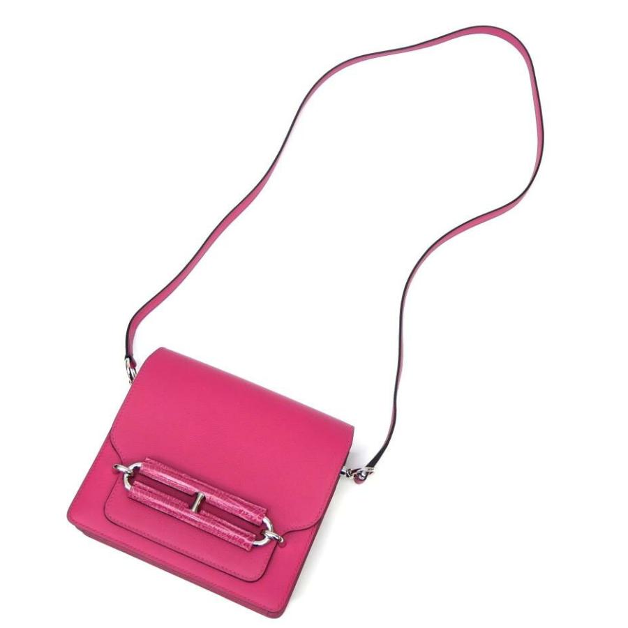 エルメス HERMES ショルダーバッグ ルリミニ SV金具 Z刻印 ローズメキシコ ヴォーエバーカラー/アリゲーター(70004)の画像