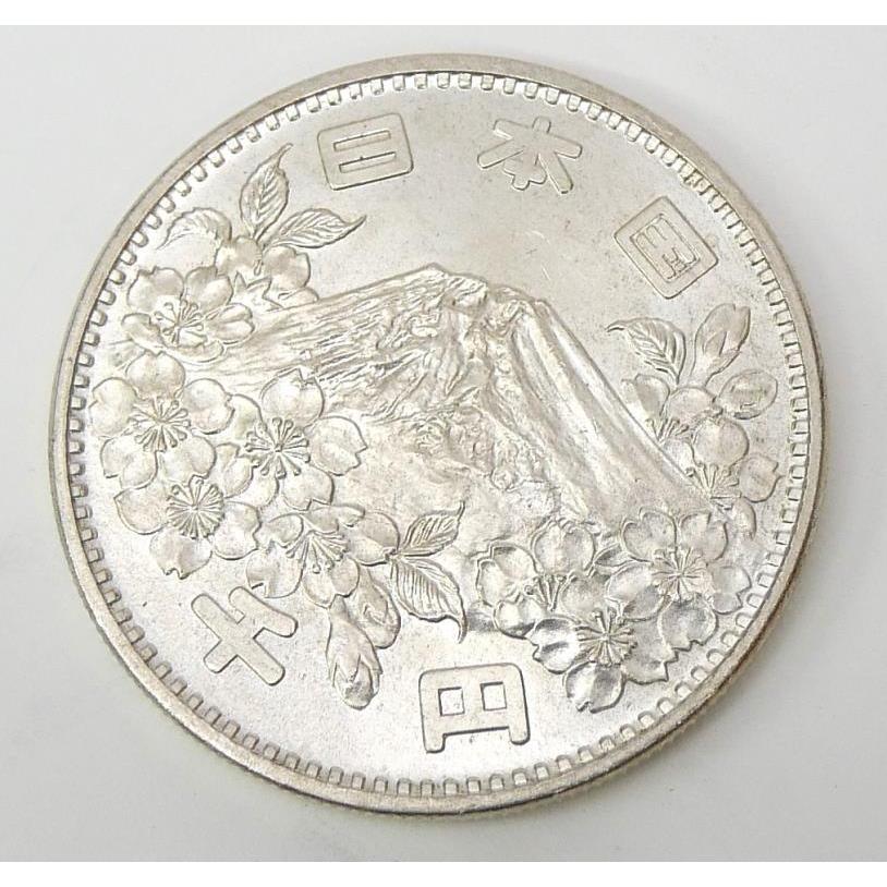 昭和39年 東京オリンピック 1000円銀貨 TOKYO 並品 記念貨幣 記念硬貨