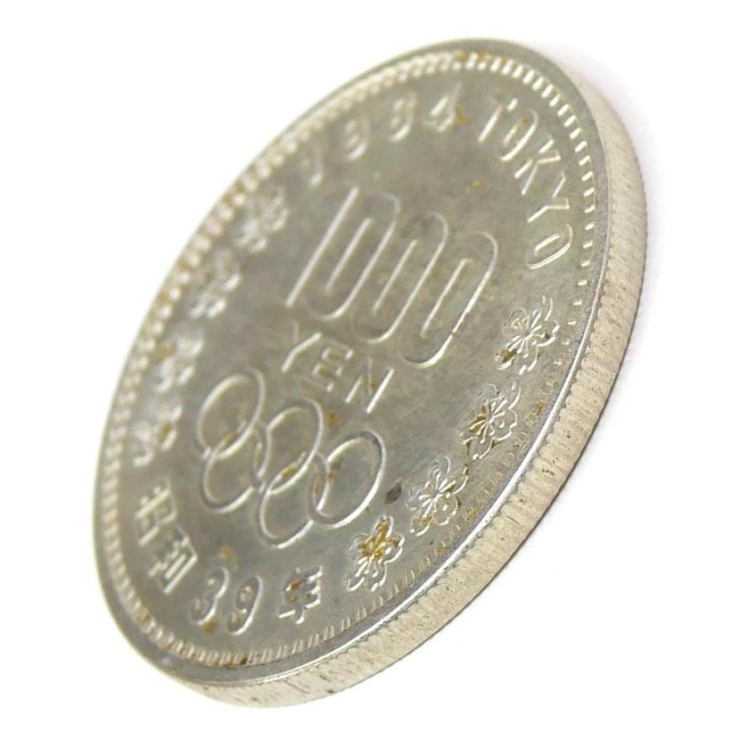 昭和39年 東京オリンピック 1000円銀貨 TOKYO 並品 記念貨幣 記念硬貨