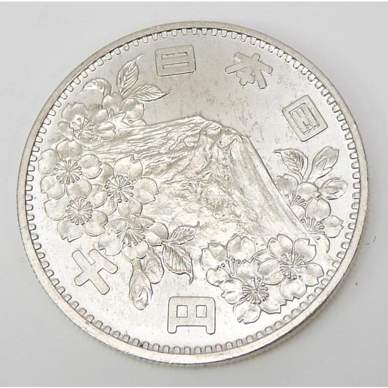 昭和39年 東京オリンピック 1000円銀貨 TOKYO 並品 記念貨幣 記念硬貨