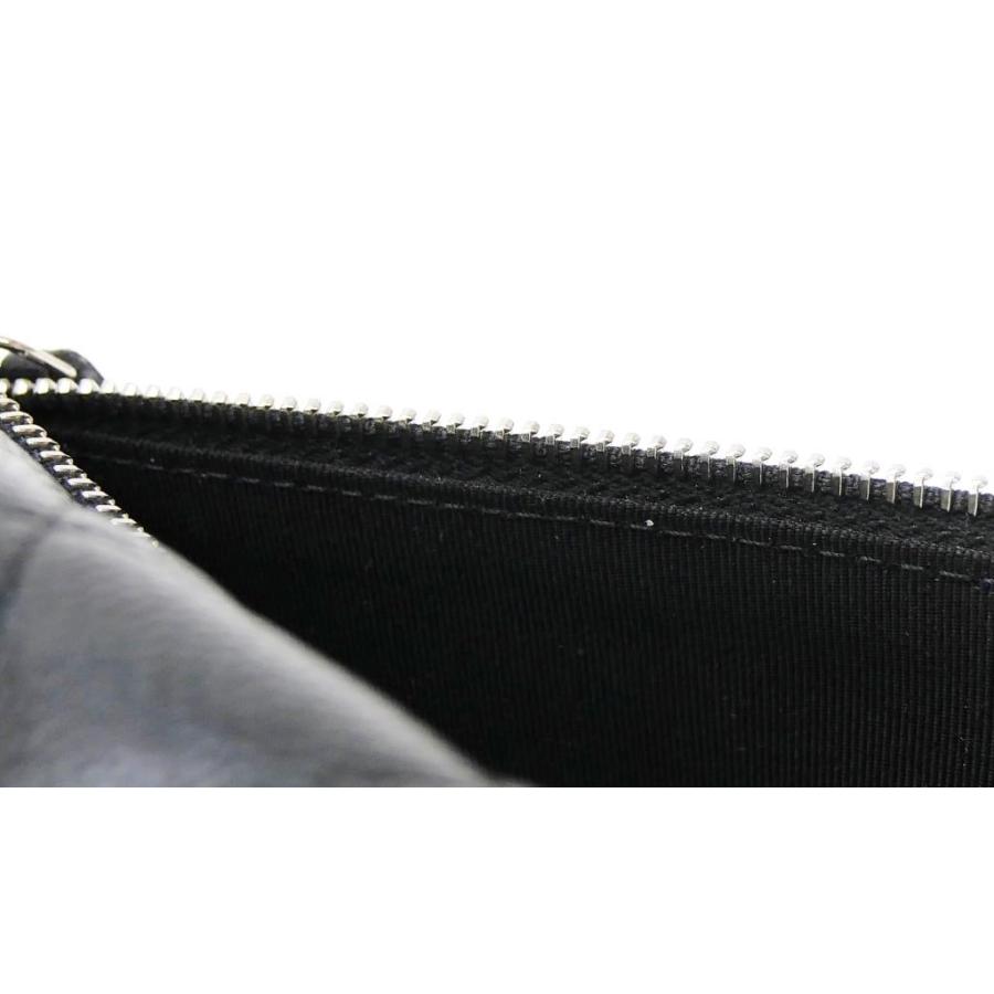 シャネル CHANEL チェーンウォレット ショルダーバッグ マトラッセ A1649 黒 キャビアスキン 【中古】(70122)_12