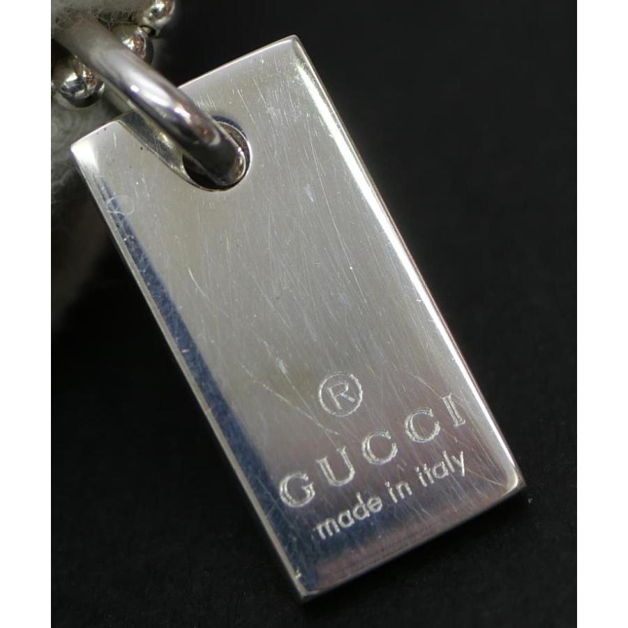 GUCCI（グッチ） ボールチェーン プレート ブレスレット /シルバー
