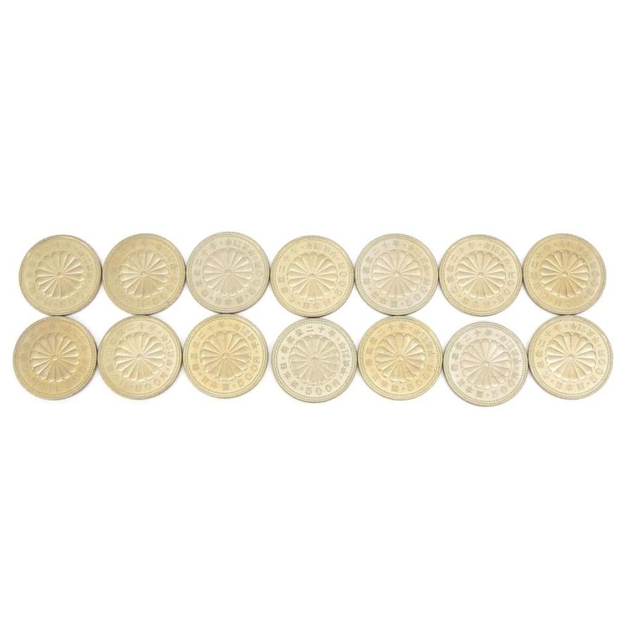 あ*ほ様 記念硬貨まとめ売り　旧貨幣 六角形金属硬貨 約50枚 記念硬貨いろいろ 500円記念硬貨 50枚セット 4種類 25000円分 記念貨幣