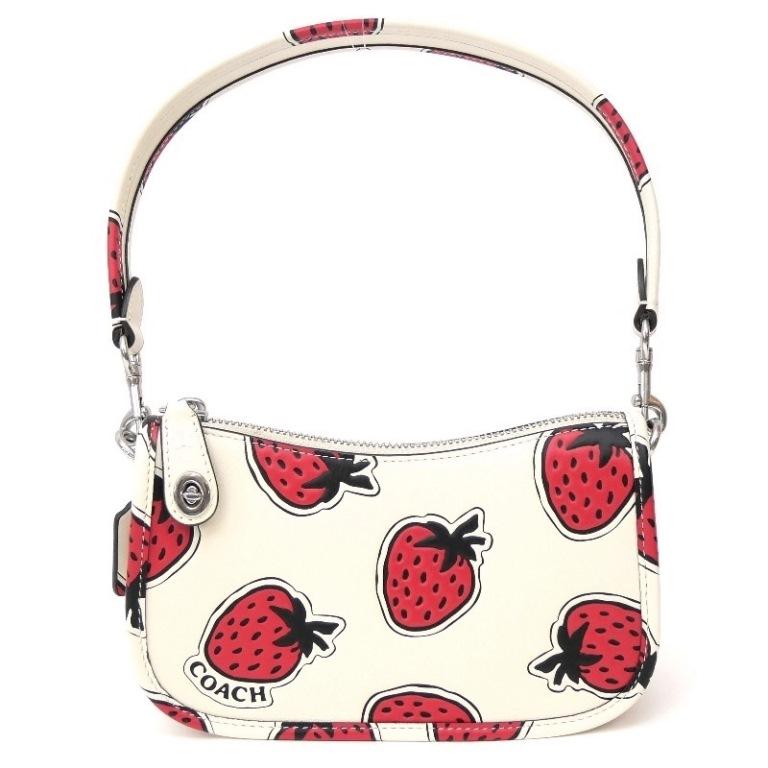 COACH（コーチ） スウィンガー バッグ 20・ストロベリー プリント ワン 