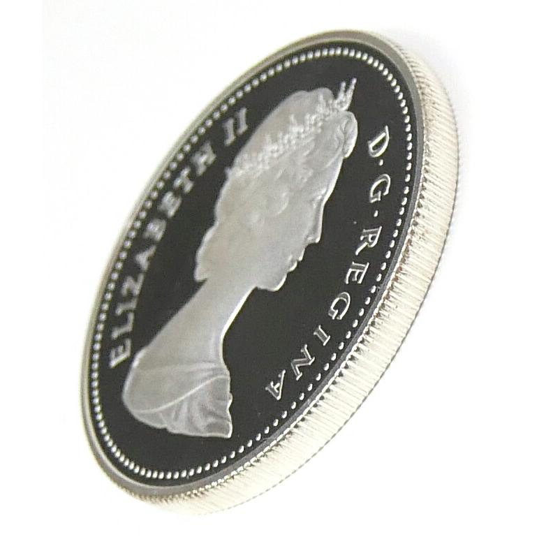 カナダ トロント市制150周年記念銀貨 1ドル銀貨 シルバーコイン カヌー