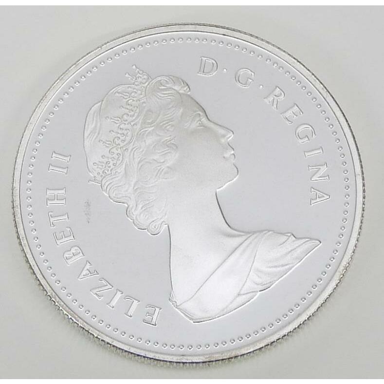 カナダ トロント市制150周年記念銀貨 1ドル銀貨 シルバーコイン カヌー