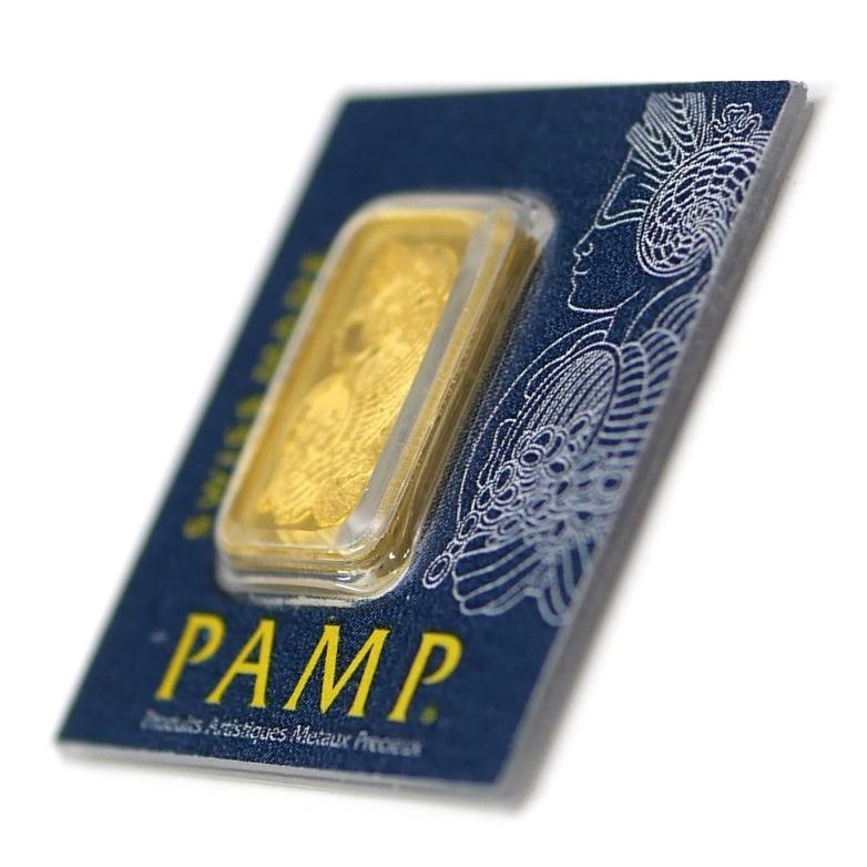 パンプ PAMP 純金インゴット ゴールドバー 1g(70307) : 堀田商事質店