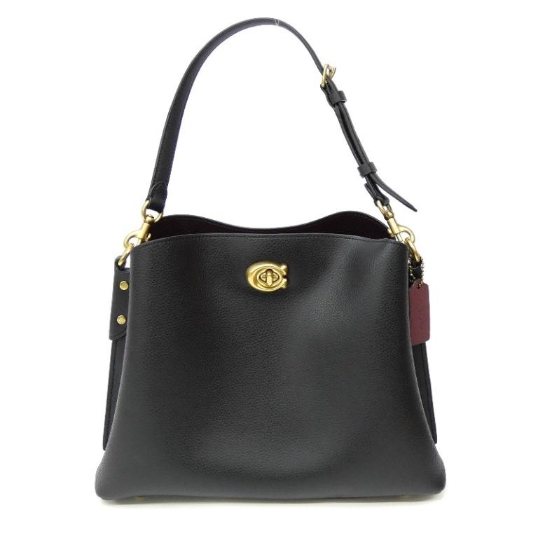 プ*I様 コーチ COACH ウィロウ ショルダー バッグ C2621 黒 レザ COACH（コーチ） ウィロウ ショルダー バッグ C2621 黒 レザー 【中古