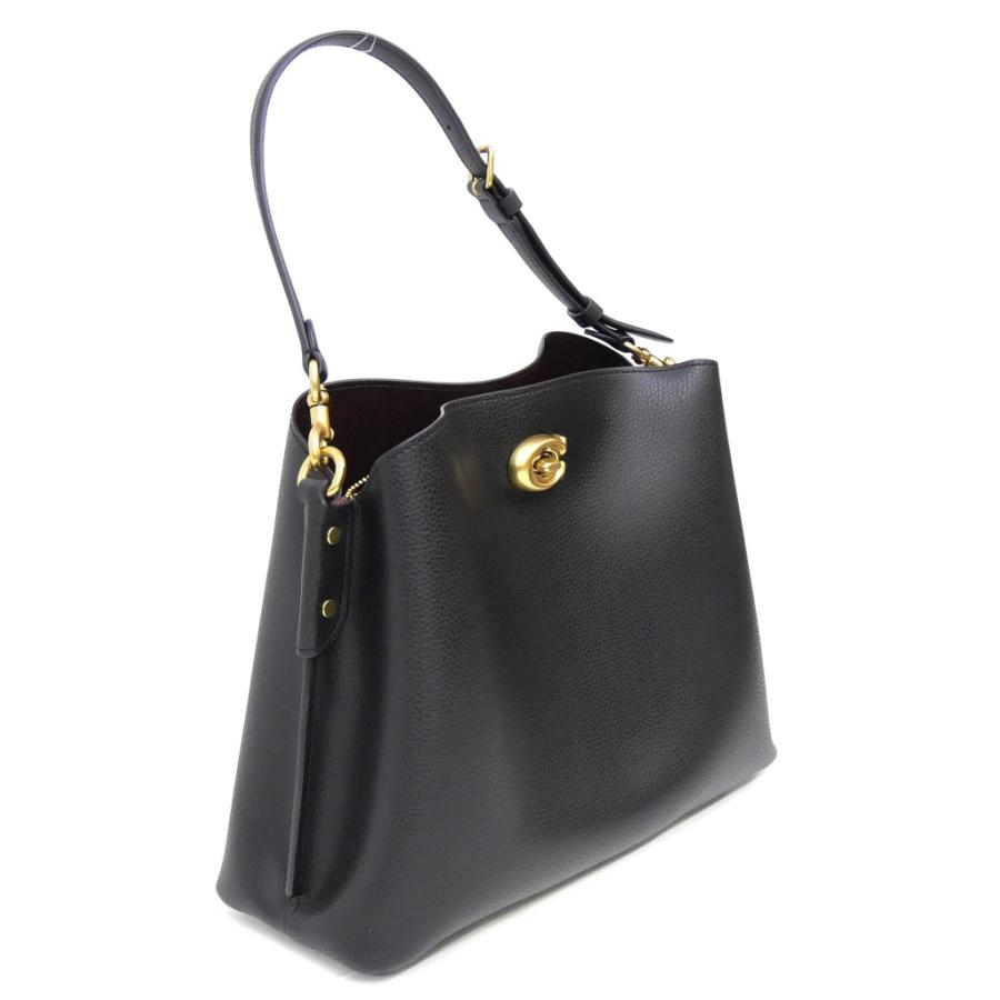 COACH（コーチ） ウィロウ ショルダー バッグ C2621 黒 レザー 【中古
