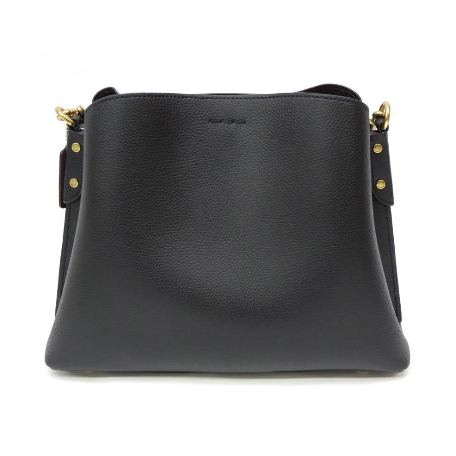 COACH（コーチ） ウィロウ ショルダー バッグ C2621 黒 レザー 【中古