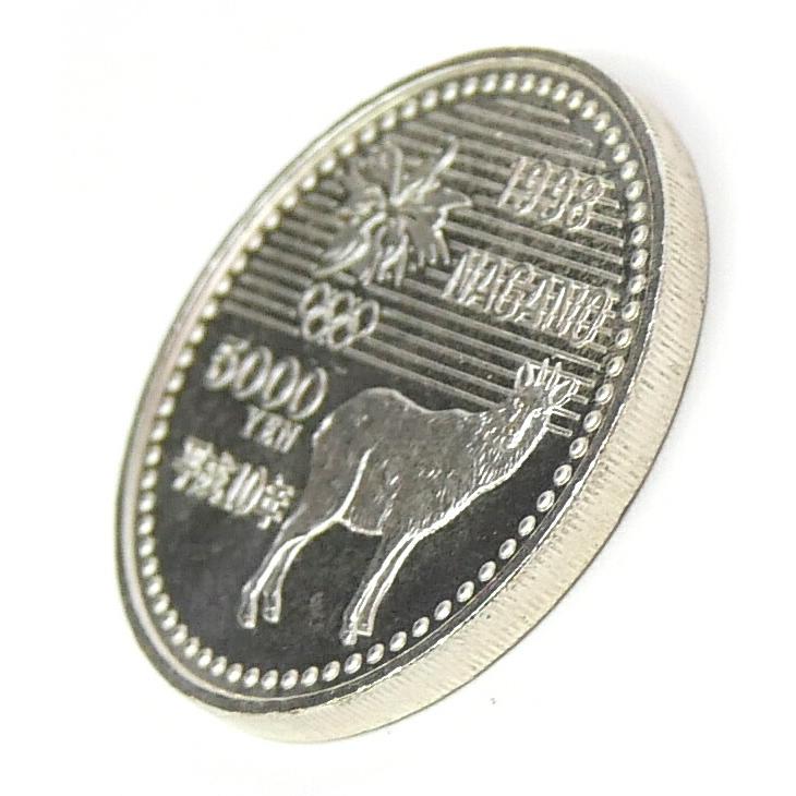H10 長野オリンピック 記念硬貨 5千円銀貨 パラリンピック滑降 記念貨幣 【中古】(70360)_2
