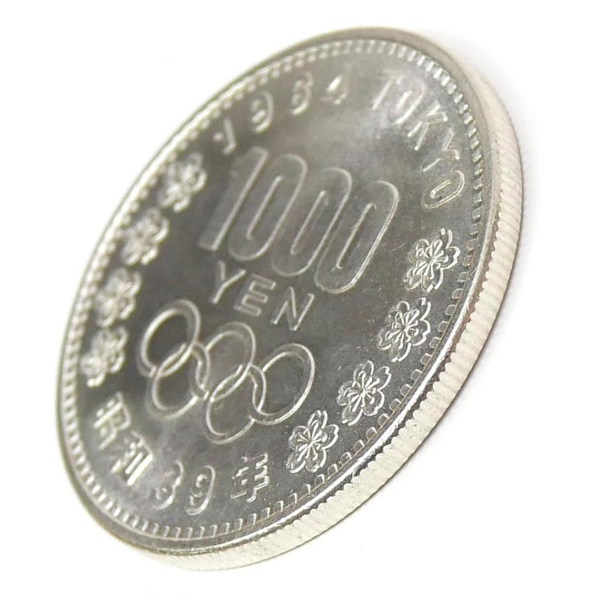 昭和39年 東京オリンピック 1000円銀貨 TOKYO 並品 記念貨幣 記念硬貨