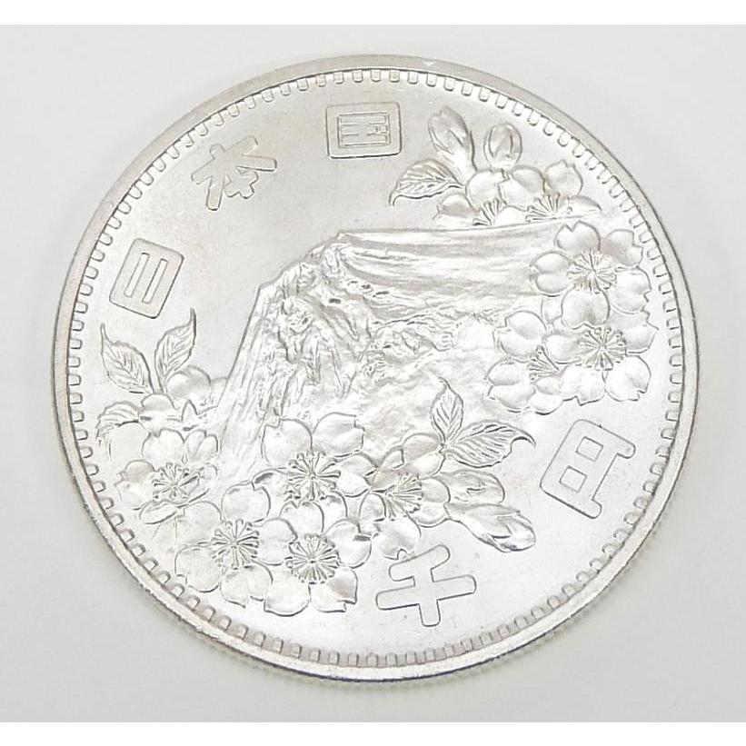 昭和39年 東京オリンピック 1000円銀貨 TOKYO 並品 記念貨幣 記念硬貨