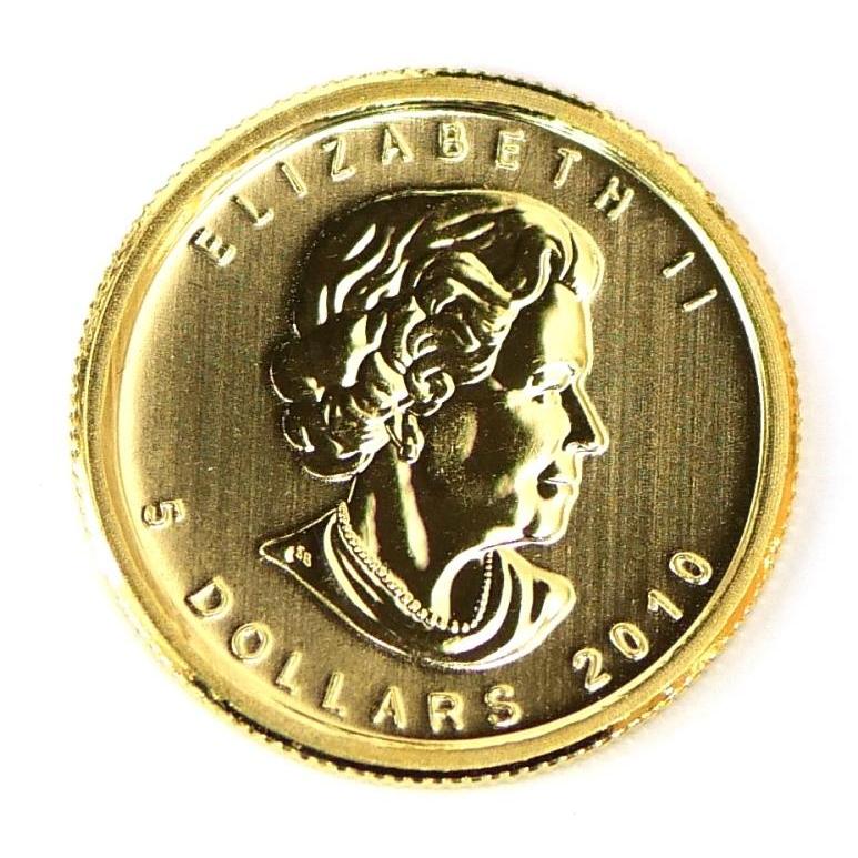 メイプルリーフ金貨 1/10oz 2010年 メープルリーフ金貨 1/10オンス