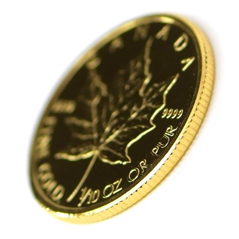 メイプルリーフ金貨 1/10oz 2010年 メープルリーフ金貨 1/10オンス