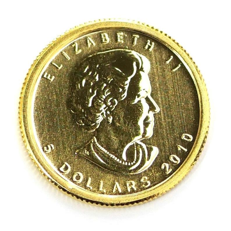 メイプルリーフ金貨 1/10oz 2010年 メープルリーフ金貨 1/10オンス