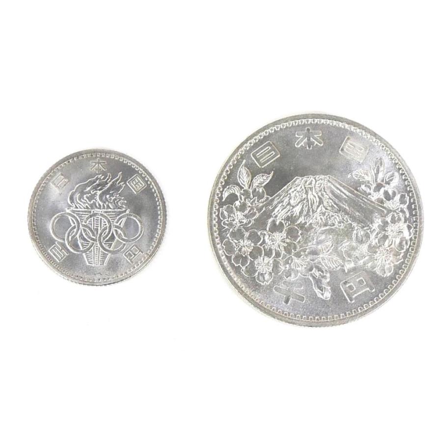 昭和39年 東京オリンピック 1000円銀貨&100円銀貨セット TOKYO 並品 