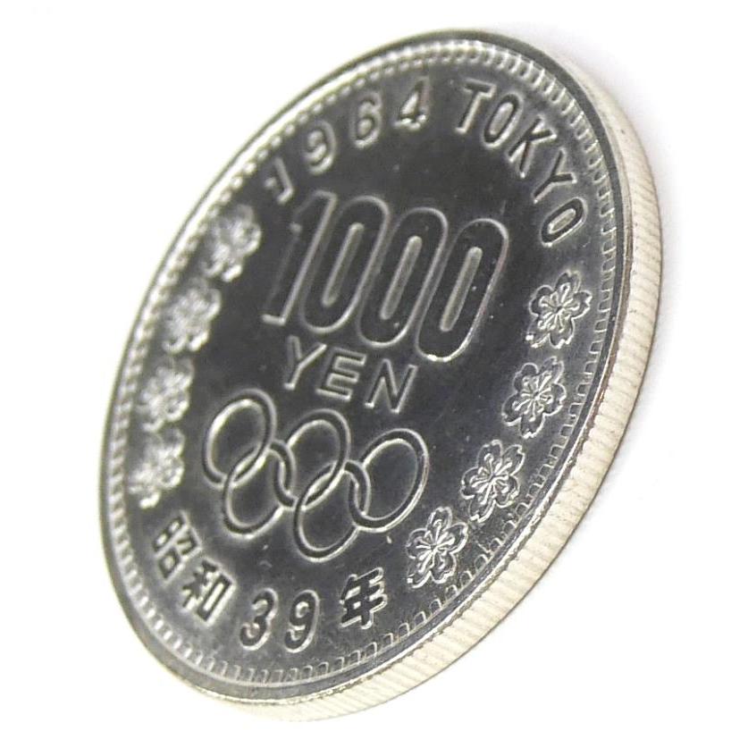 昭和39年 東京オリンピック 1000円銀貨 TOKYO 並品 記念貨幣 記念硬貨