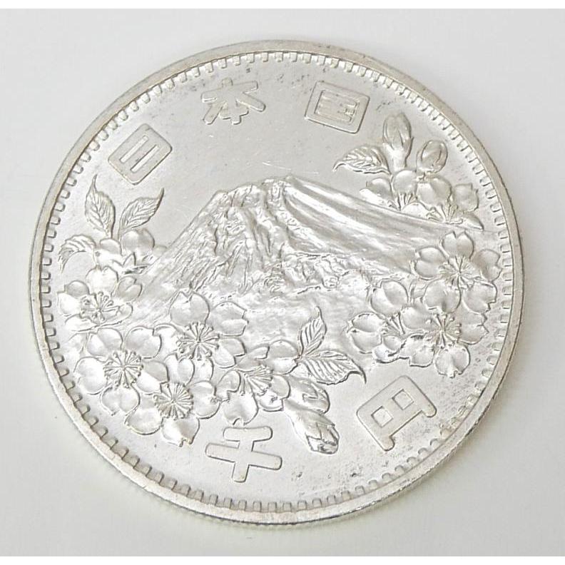 昭和39年 東京オリンピック 1000円銀貨 TOKYO 並品 記念貨幣 記念硬貨