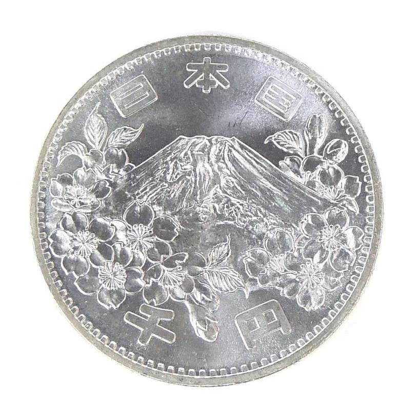 昭和39年 東京オリンピック 1000円銀貨 TOKYO 並品 記念貨幣 記念硬貨