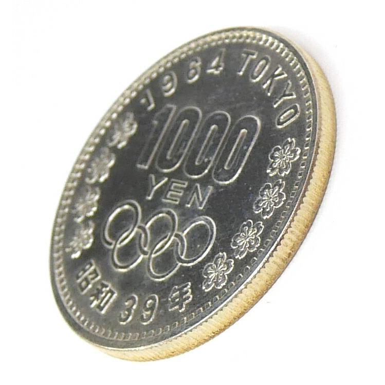 昭和39年 東京オリンピック 1000円銀貨 プラスチックケース入り TOKYO