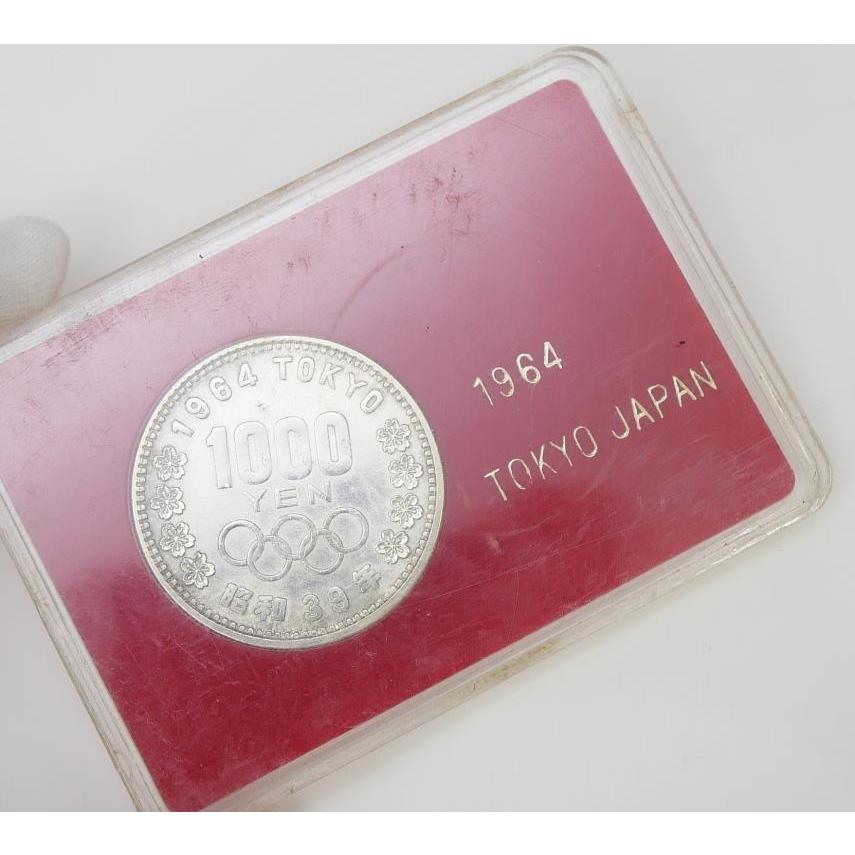 昭和39年 東京オリンピック 1000円銀貨 プラスチックケース入り TOKYO