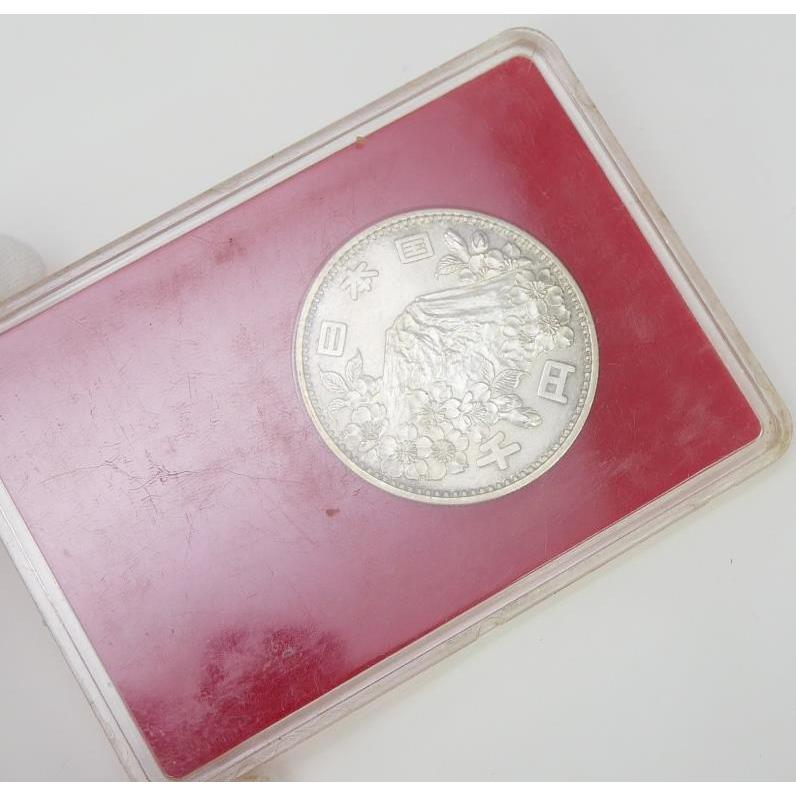 昭和39年 東京オリンピック 1000円銀貨 プラスチックケース入り TOKYO