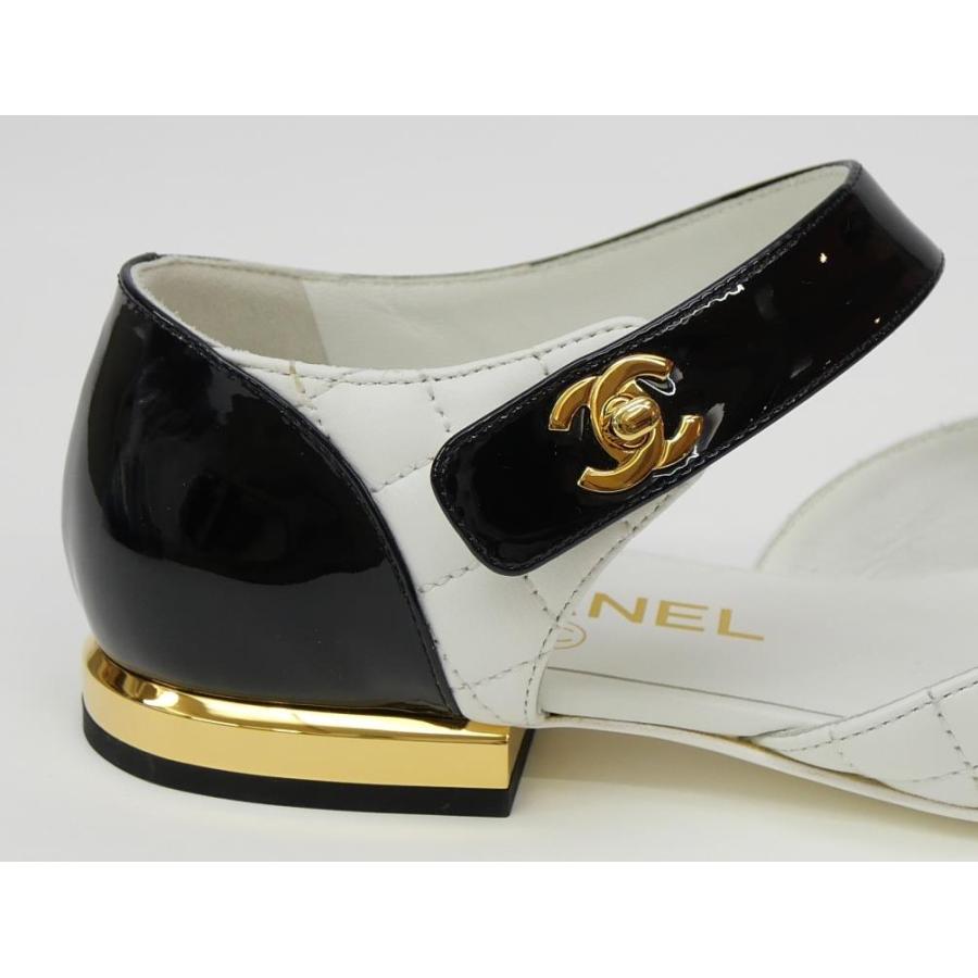 CHANEL（シャネル） メリージェーン バイカラー フラットパンプス