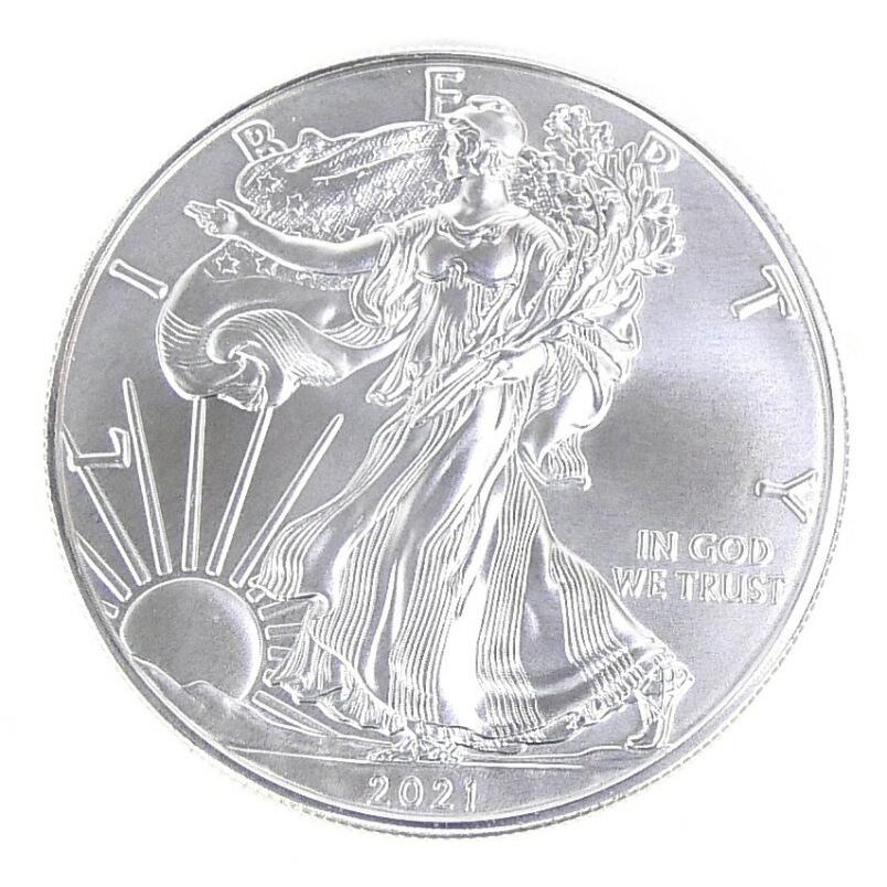 新品】2021年 アメリカ イーグル銀貨 1オンス(70473) : 堀田商事質店