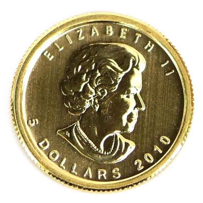 メイプルリーフ金貨 1/10oz 2010年 メープルリーフ金貨 1/10オンス