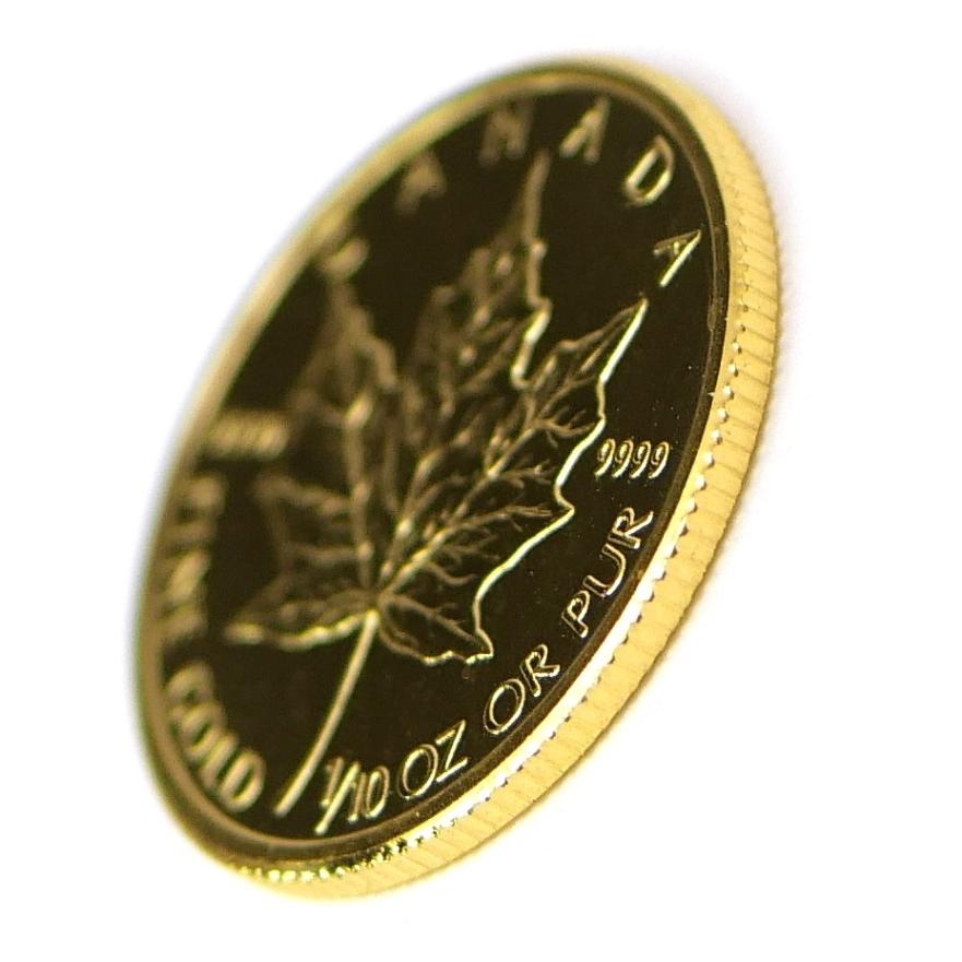 メイプルリーフ金貨 1/10oz 2010年 メープルリーフ金貨 1/10オンス