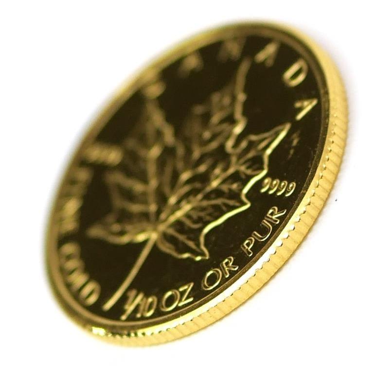 メイプルリーフ金貨 1/10oz 2010年 メープルリーフ金貨 1/10オンス
